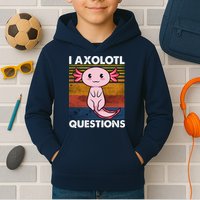 Cute Axolotl Lover Funny I Axolotl Questions Kids Hoodie