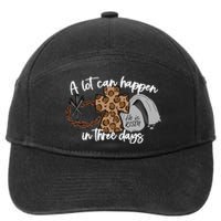 Christian A Lot Can Happen In Three Days Easter 7-Panel Snapback Hat