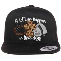 Christian A Lot Can Happen In Three Days Easter Flat Bill Trucker Hat