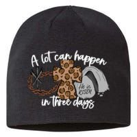 Christian A Lot Can Happen In Three Days Easter Sustainable Beanie