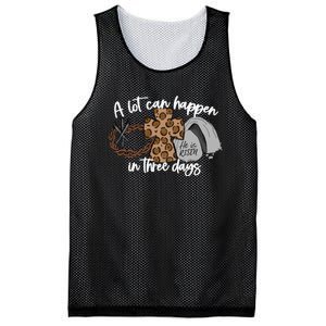 Christian A Lot Can Happen In Three Days Easter Mesh Reversible Basketball Jersey Tank