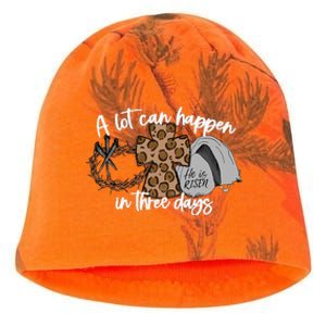 Christian A Lot Can Happen In Three Days Easter Kati - Camo Knit Beanie