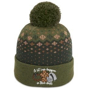 Christian A Lot Can Happen In Three Days Easter The Baniff Cuffed Pom Beanie