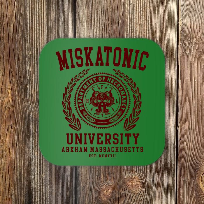 Cthulu And Lovecraft Miskatonic University Coaster