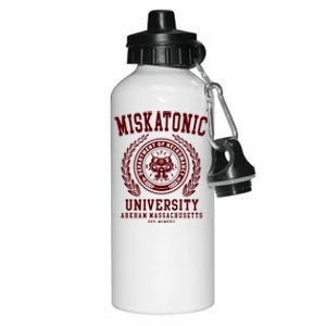 Cthulu And Lovecraft Miskatonic University Aluminum Water Bottle