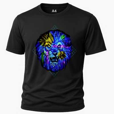 Colorful Angry Lion Performance Shirt