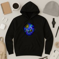 Colorful Angry Lion Hoodie