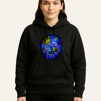 Colorful Angry Lion Hoodie