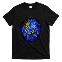 Colorful Angry Lion T-Shirt