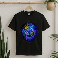 Colorful Angry Lion T-Shirt