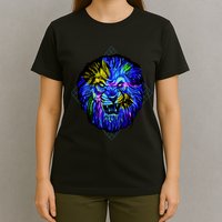 Colorful Angry Lion T-Shirt