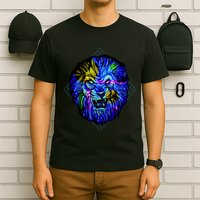 Colorful Angry Lion T-Shirt