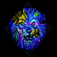 Colorful Angry Lion T-Shirt