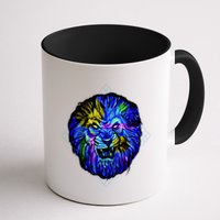 Colorful Angry Lion Mug