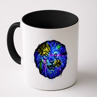 Colorful Angry Lion Mug