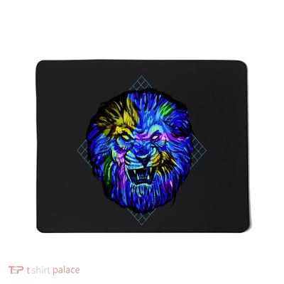 Colorful Angry Lion Mousepad