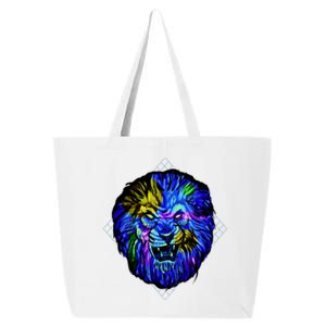 Colorful Angry Lion 25L Jumbo Tote