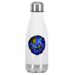 Colorful Angry Lion Stainless Steel Insulated Water Bottle