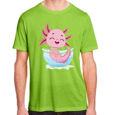 Cute Axolotl Lover Snaxolotl Kawaii Axolotl Food Sweets Adult ChromaSoft Performance T-Shirt