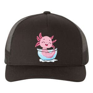 Cute Axolotl Lover Snaxolotl Kawaii Axolotl Food Sweets Yupoong Adult 5-Panel Trucker Hat