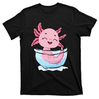 Cute Axolotl Lover Snaxolotl Kawaii Axolotl Food Sweets T-Shirt