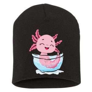 Cute Axolotl Lover Snaxolotl Kawaii Axolotl Food Sweets Short Acrylic Beanie