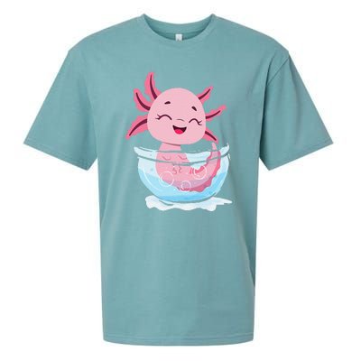 Cute Axolotl Lover Snaxolotl Kawaii Axolotl Food Sweets Sueded Cloud Jersey T-Shirt