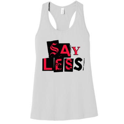 Concrete And Luxury Enough Said Infrared Women's Racerback Tank