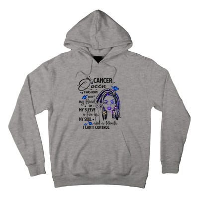 Cancer Afro Locs Zodiac Signs Birthday Gift Tall Hoodie