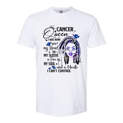 Cancer Afro Locs Zodiac Signs Birthday Gift Softstyle® CVC T-Shirt