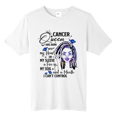 Cancer Afro Locs Zodiac Signs Birthday Gift Tall Fusion ChromaSoft Performance T-Shirt