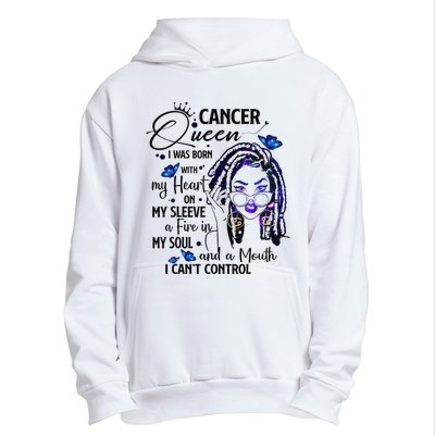 Cancer Afro Locs Zodiac Signs Birthday Gift Urban Pullover Hoodie