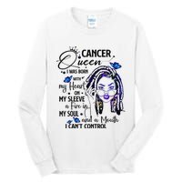 Cancer Afro Locs Zodiac Signs Birthday Gift Tall Long Sleeve T-Shirt