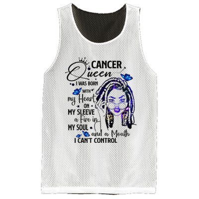 Cancer Afro Locs Zodiac Signs Birthday Gift Mesh Reversible Basketball Jersey Tank