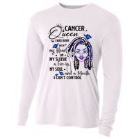 Cancer Afro Locs Zodiac Signs Birthday Gift Cooling Performance Long Sleeve Crew