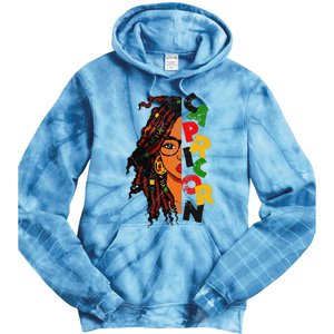 Capricorn Afro Locs Zodiac Signs Birthday Tie Dye Hoodie