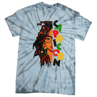 Capricorn Afro Locs Zodiac Signs Birthday Tie-Dye T-Shirt