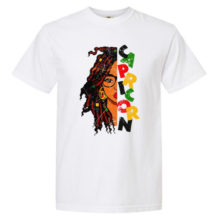 Capricorn Afro Locs Zodiac Signs Birthday Garment-Dyed Heavyweight T-Shirt