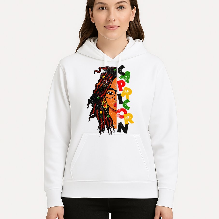 Capricorn Afro Locs Zodiac Signs Birthday Hoodie