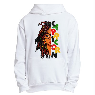 Capricorn Afro Locs Zodiac Signs Birthday Urban Pullover Hoodie