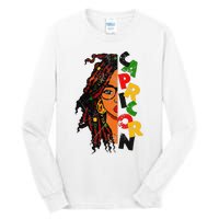 Capricorn Afro Locs Zodiac Signs Birthday Tall Long Sleeve T-Shirt