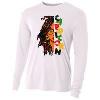 Capricorn Afro Locs Zodiac Signs Birthday Cooling Performance Long Sleeve Crew