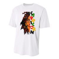 Capricorn Afro Locs Zodiac Signs Birthday Performance Sprint T-Shirt