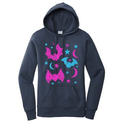 Cute Animal Lover Halloween Funny Gift Idea Bat Women's Pullover Hoodie