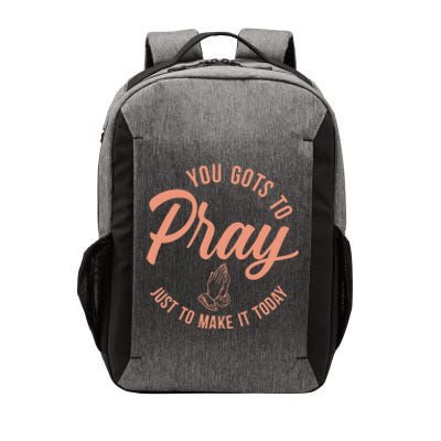 Concrete And Luxury Gots To Pray Crimson Bliss Vector Backpack