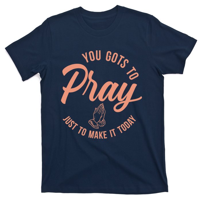 Concrete And Luxury Gots To Pray Crimson Bliss T-Shirt