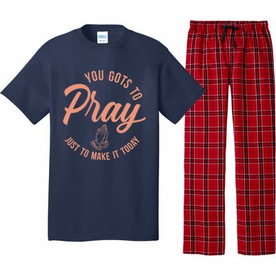 Concrete And Luxury Gots To Pray Crimson Bliss Pajama Set