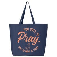 Concrete And Luxury Gots To Pray Crimson Bliss 25L Jumbo Tote