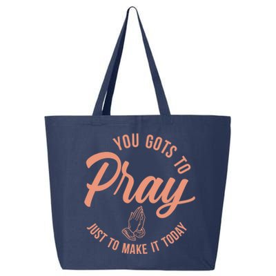 Concrete And Luxury Gots To Pray Crimson Bliss 25L Jumbo Tote