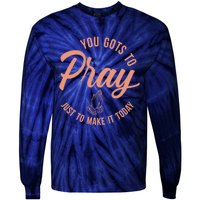 Concrete And Luxury Gots To Pray Crimson Bliss Tie-Dye Long Sleeve Shirt